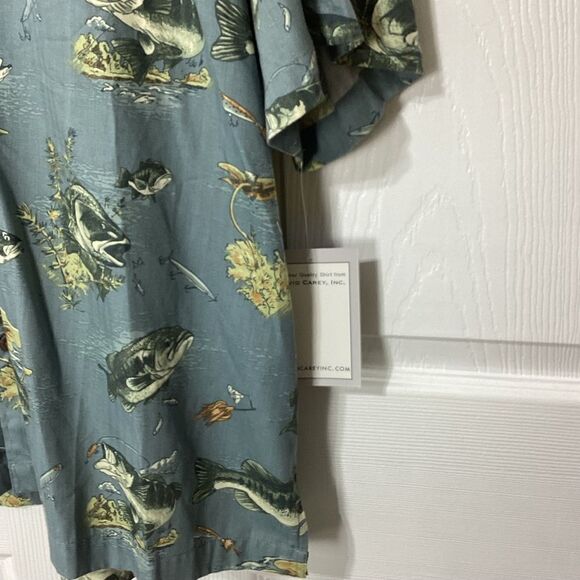 David Carey Originals Bermuda Fish Design Shirt 2XL NWT - Picture 6 of 11